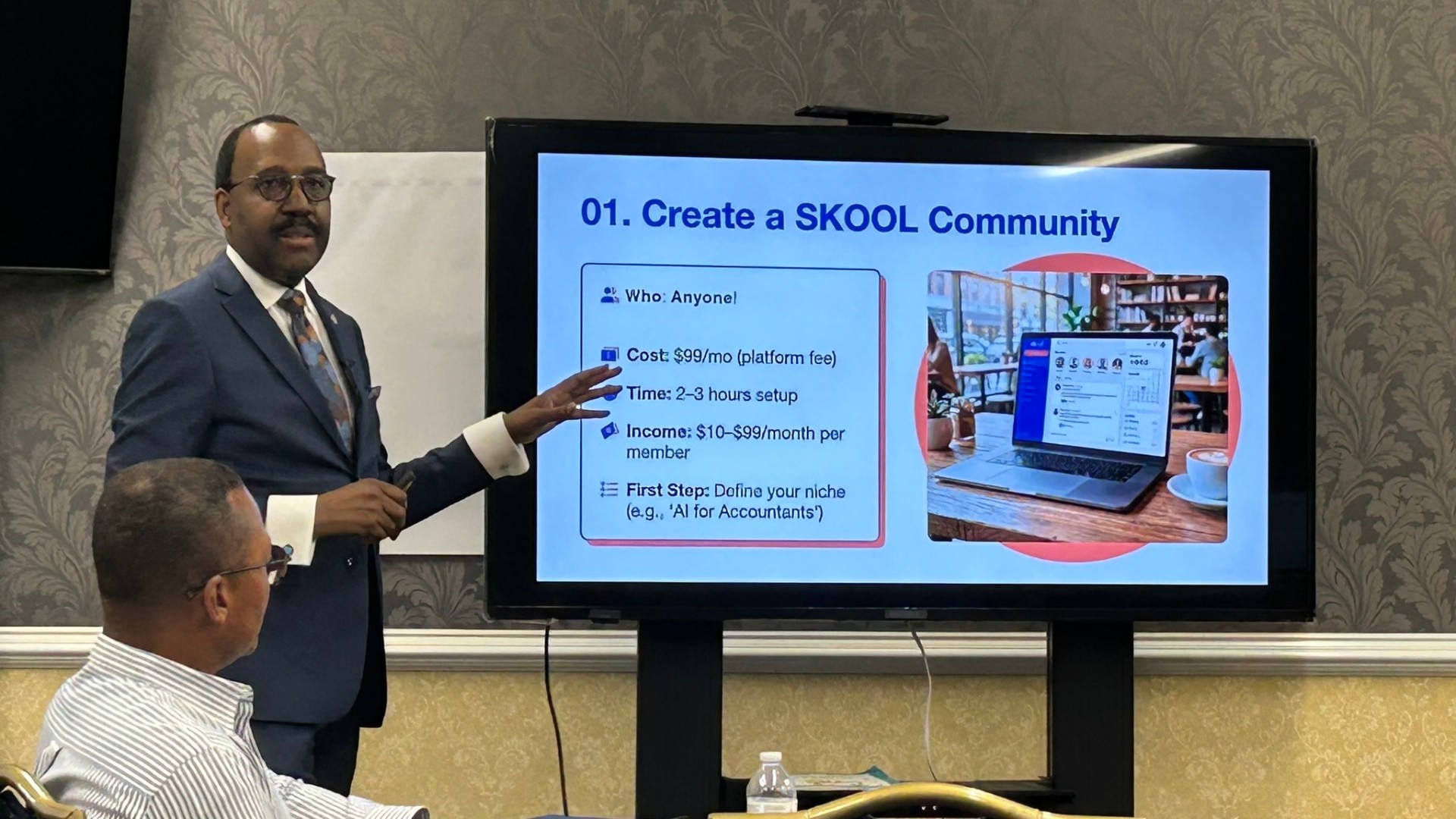 William Craig, III facilitating a workshop on building community-based training programs